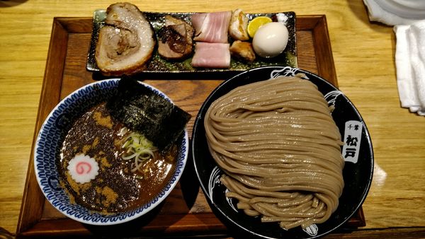 「つけ麺大盛+特選全部乗せトッピング」@中華蕎麦 とみ田の写真