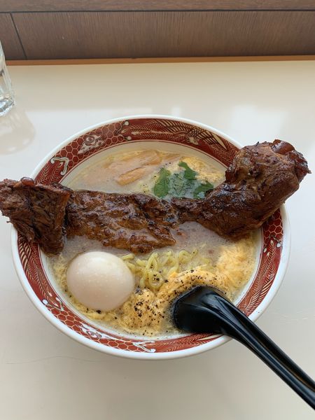 「塩くもたま麺DX軟骨チャーシューTP味付煮玉子」@らーめん臺大の写真