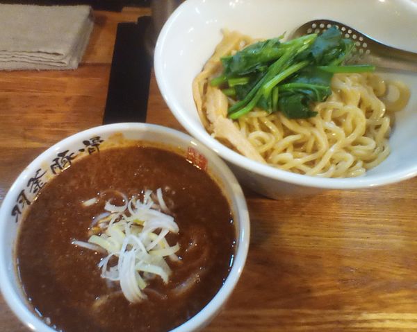 「辛つけ麺」@麺屋 庄太 六浦本店の写真