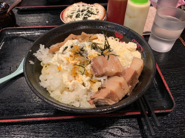 「チーズ油そば」@つけめん てつ蔵 和光市店の写真