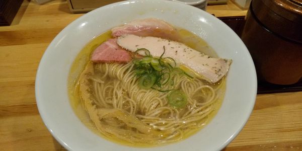 「塩そばひつまぶしセット（1100円）＋和え玉（200円）」@自家製麺 竜葵の写真