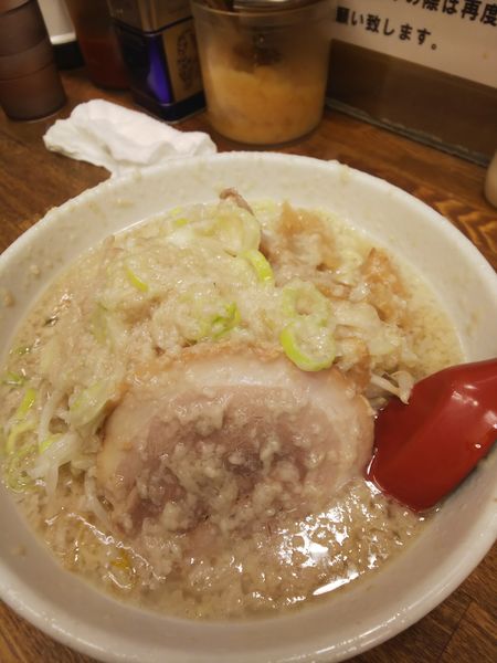 「ラーメン 背脂多め」@らーめん弁慶 門前仲町店の写真