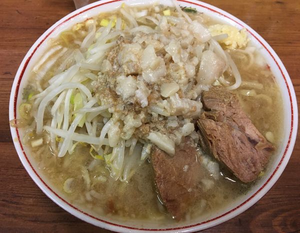「小ラーメン ネギ ニンニク アブラ」@ラーメン二郎 品川店の写真