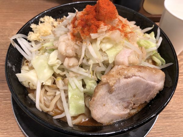 「冬のどて味噌ラーメン　前増し（生姜）」@ジャンクガレッジ 大宮駅前店の写真