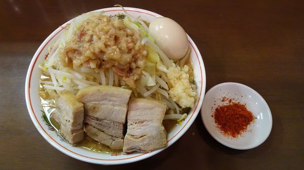 「らーめん（700円）＋味玉（100円）おまかせ」@自家製麺 まさきの写真