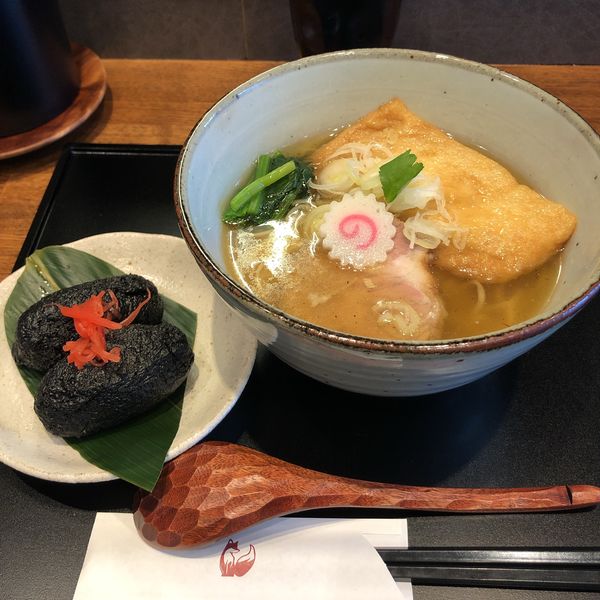 「中華蕎麦＋稲荷寿司」@中華蕎麦 きつねの写真