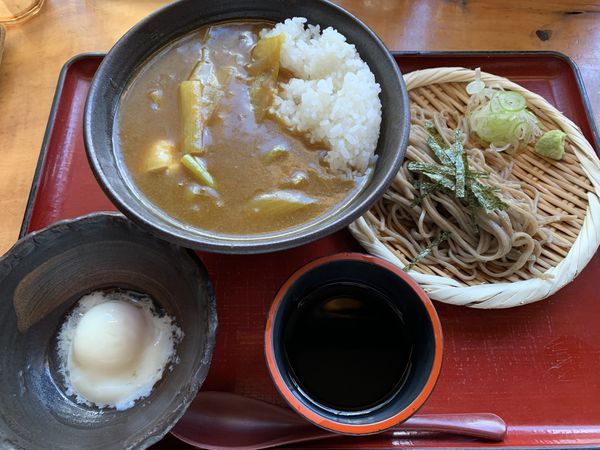 「鶏南蛮カレーライスミニ蕎麦 850円+tax」@舞天 本店の写真