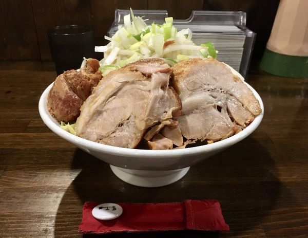 「ミニらーめん豚一切れ＋豚券」@ちばから 渋谷道玄坂店の写真