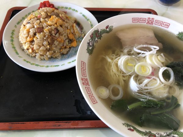 「チャーハンセット（塩ラーメン）」@美舟食堂の写真