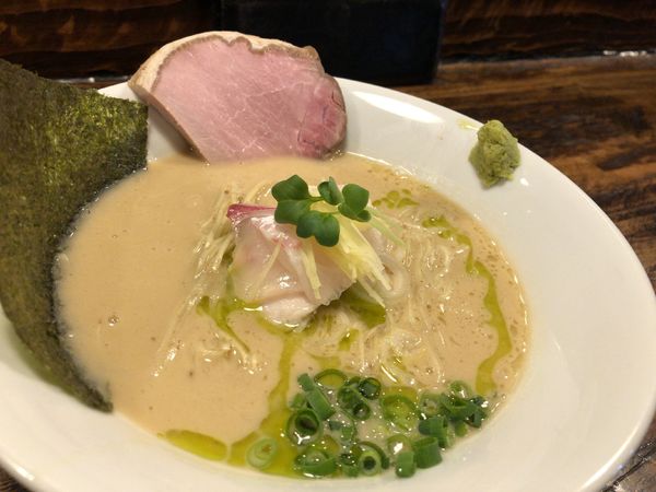 「みやび鯛の白湯塩そば 1000円」@中華そば ひしおの写真