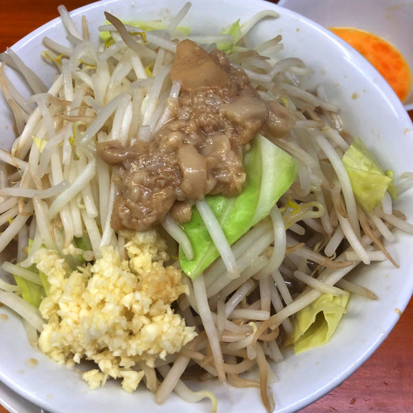 「小ラーメン(ヤワメ)850円 生卵50円」@ラーメン長嶋の写真
