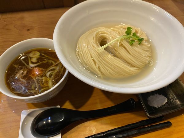 「ゲリラ　蛤昆布水つけ麺」@ラーメン 健やかの写真