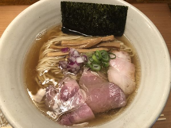 「いりこらあ＋二杯目限定 かけ塩」@Homemade Ramen 麦苗の写真