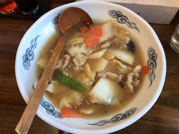「肉うま煮そば(880円)+Bセット(250円)」@ラーメン創作麺処 めん坊の写真