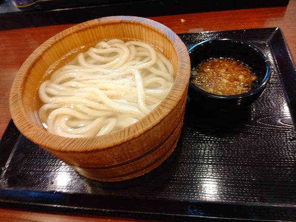 「釜揚げうどん(並盛)290円→140円」@丸亀製麺 前橋北店の写真