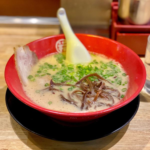 「特製ラーメン　半麺　480」@豚骨らーめん 福の軒 秋葉原店の写真
