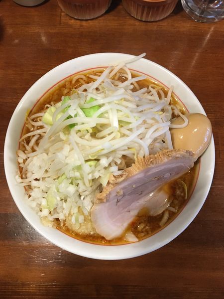 「辛ラーメン」@肉そば千の写真