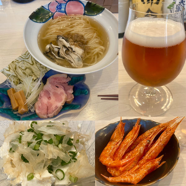 「【季節限定】のどぐろ煮干しと能登牡蠣煮出しらーめん＋etc.」@Ramen&Bar ABRIの写真