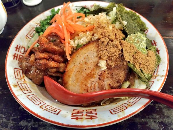 「要予約限定 豚骨ソースとキーマカリーマゼソバ」@ラーメンLabソウハチヤの写真