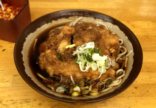 「いかげそ天そば(390円)」@六文そば 浜松町1丁目店の写真