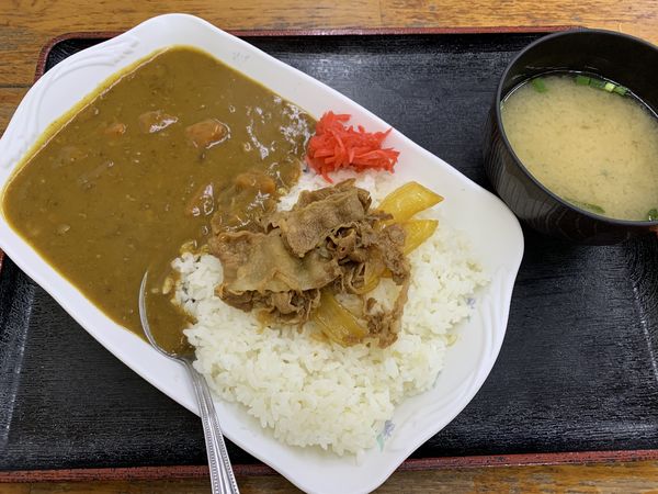 「牛カレー 440円」@どん亭 牧志店の写真
