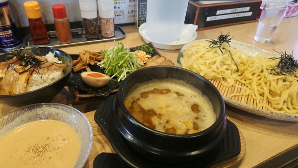 「合盛りつけ麺」@よいちつけ麺研究所 新田店の写真