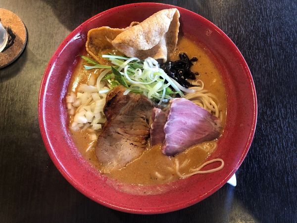 「逆エビがたMen（味噌） 濃厚ストレートスープ」@らー麺 藤原家の写真