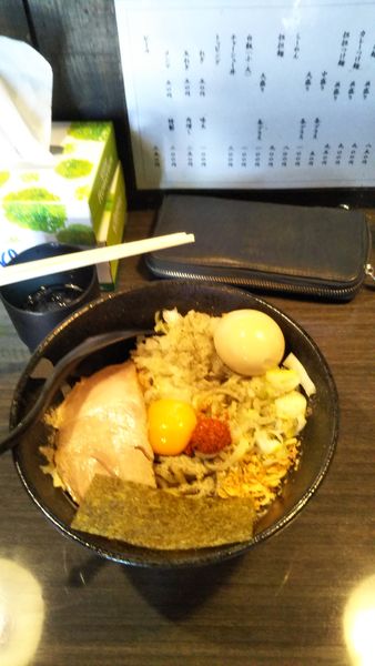 「煮干しまぜそば　味玉トッピング」@つけ麺 陽の写真