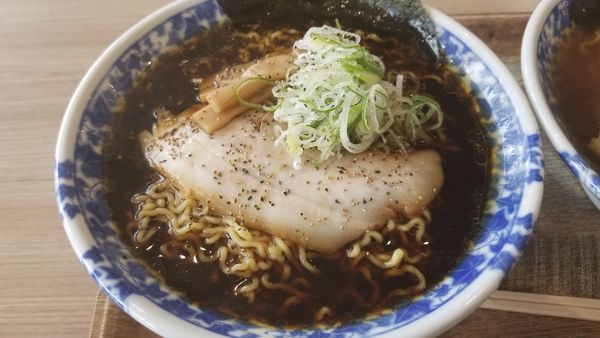 「イオンモール松本限定　松本ブラック中華そば　大きさが」@凌駕IDEA イオンモール松本店の写真