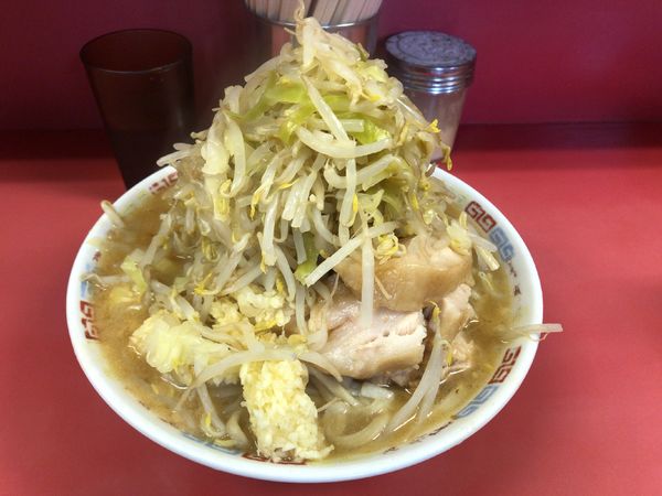 「大ラーメン豚入り(全マシ)」@ラーメン二郎 ひばりヶ丘駅前店の写真