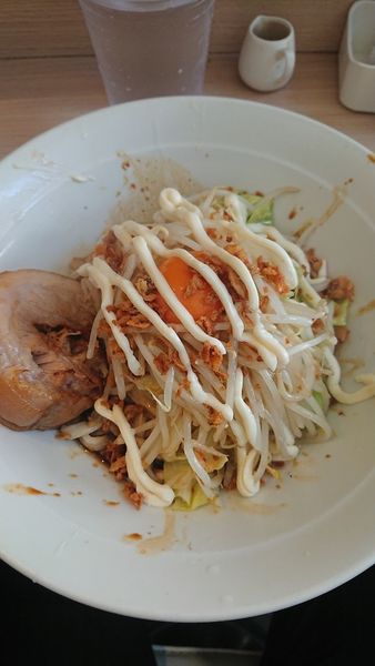 「ラーメン汁なし」@麺屋 味方の写真