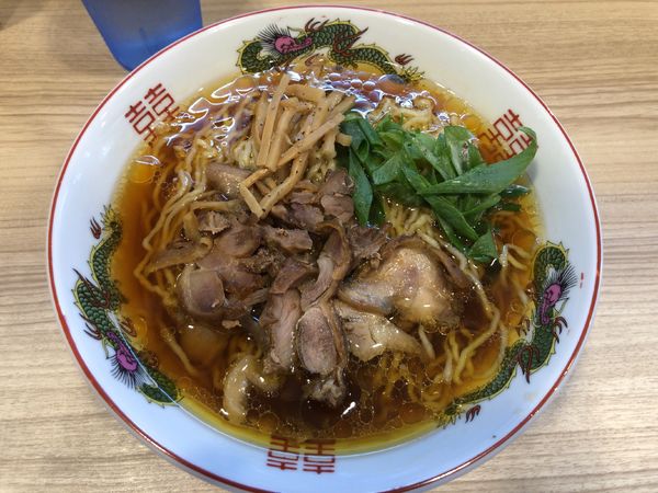 「醤油 + 替玉」@くじら食堂bazar 三鷹店の写真