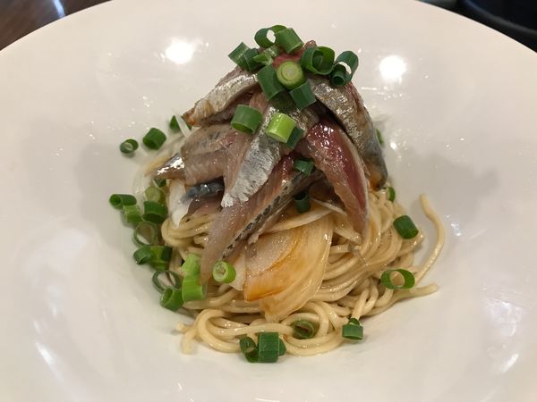 「いわしそば　450円」@寿製麺よしかわ 保谷店の写真