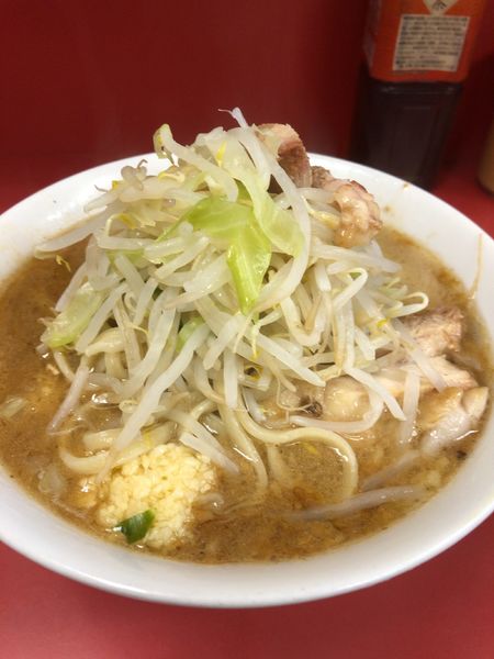 「小ラーメンヤサイ少なめニンニクあぶら」@ラーメン二郎 ひばりヶ丘駅前店の写真