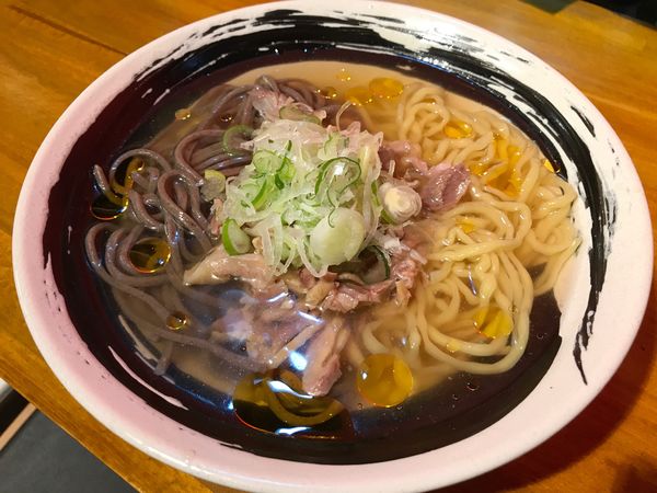「あいもり(冷)大盛 680円」@肉そば てノ字の写真