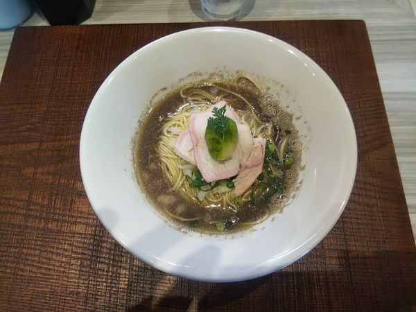 「水と煮干・醤油&鮟肝のソース」@つくばらーめん 鬼者語 -オニモノガタリ-の写真