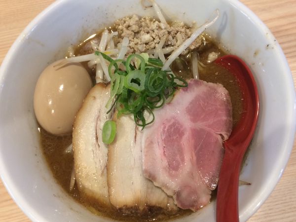 「海老味噌3枚チャーシュー¥1090、味玉¥120」@拉麺 大公 南太田本店の写真