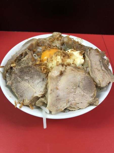 「汁なし（並）+豚増し+チーズ」@ラーメンハイキックの写真