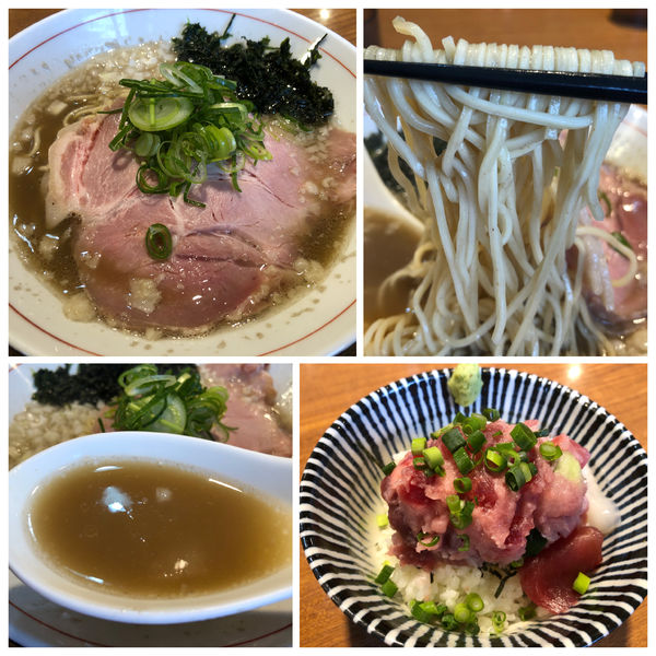 「【限定】イカ煮干しそば中濃 880円 海鮮丼 450円」@寿製麺よしかわ 川越店の写真