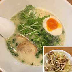 鶏白湯790円＋ランチミニねぎチャーシュー丼200円