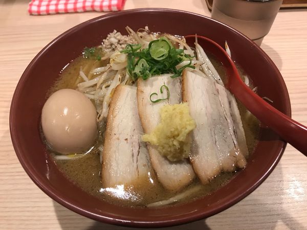 「３枚チャーシュー焼味噌＋味玉」@拉麺 大公 南太田本店の写真