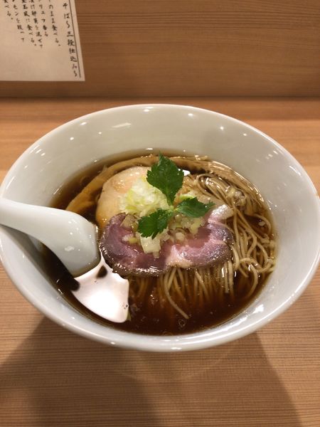 「醤油らぁめん」@麺匠 一粒万倍 河原町店の写真