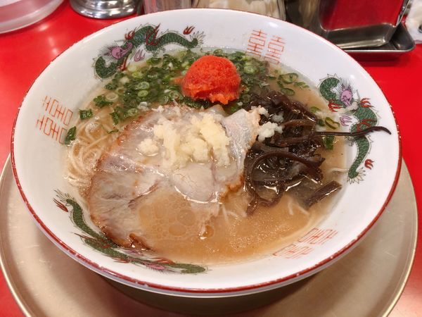 「ラーメン＋明太子」@博多ラーメン ガツン 両国店の写真