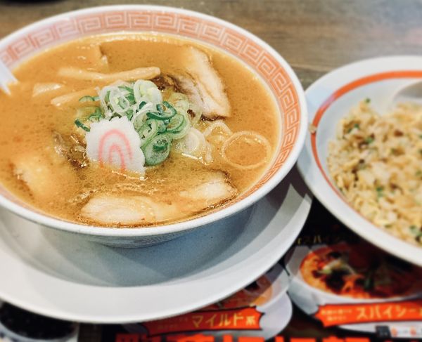 「味噌（固め￥440）＋半チャン（￥340）」@幸楽苑 秋葉原店の写真