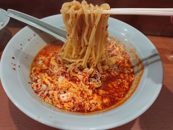 「たんたんめん(中辛)850円+半ライス150円」@たんたんめん Kaiの写真