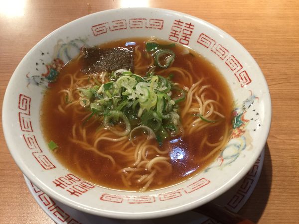 「ねぎラーメン+餃子+キリンラガー(¥390+250+390)」@飛龍 姫路店の写真