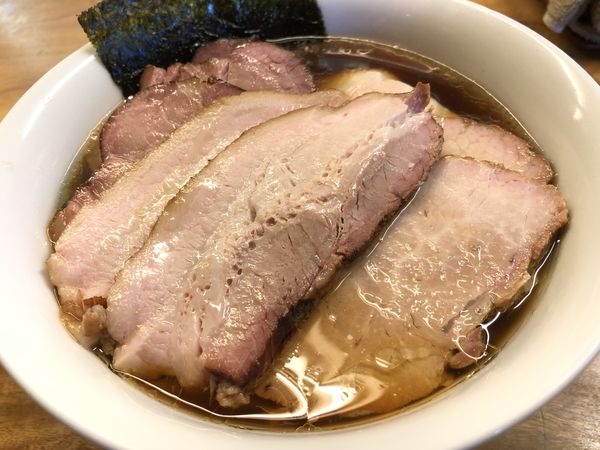 「叉焼麺＋味玉」@白河手打中華そば  一番いちばんの写真