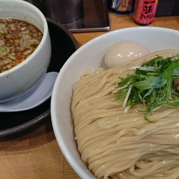 「鶏もつつけ麺500g 1050円」@清麺屋の写真