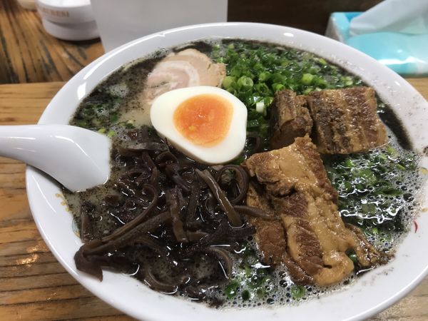 「熊本ネギ ターロートッピング」@熊本らーめん 育元の写真