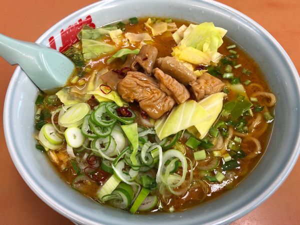 「限定極モツ味噌ラーメン」@ラーメン山岡家 相模原店の写真